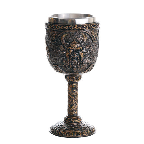 Viking Warrior Ship Ceremonial Chalice Cup 8oz Wine Goblet