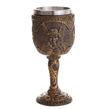 Viking Warrior Ship Ceremonial Chalice Cup 8oz Wine Goblet