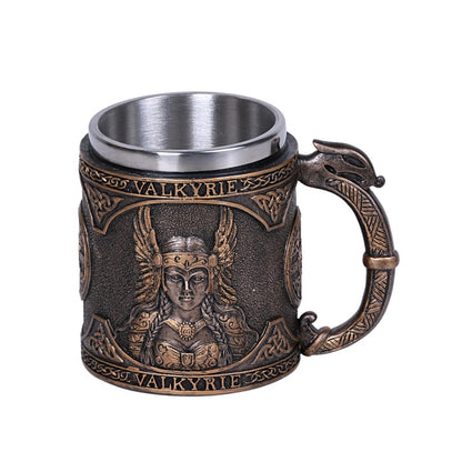 Viking Warrior Ship Ceremonial Chalice Cup 8oz Wine Goblet