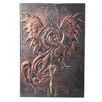 8 Inches Blood Blade Dragon Design Writing Journal with Embossed Cover by Ruth Thompson [hardcover]