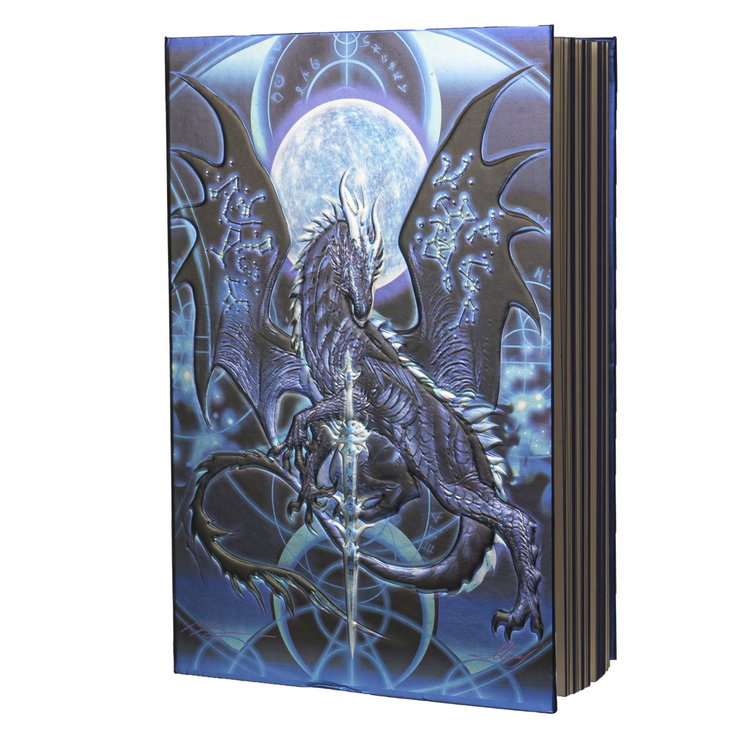 8 Inches Night Blade Dragon Journal with Embossed Cover by Ruth Thompson [hardcover]