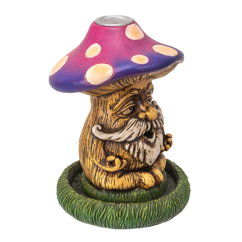 Mushroom Gnome Backflow Incense Burner