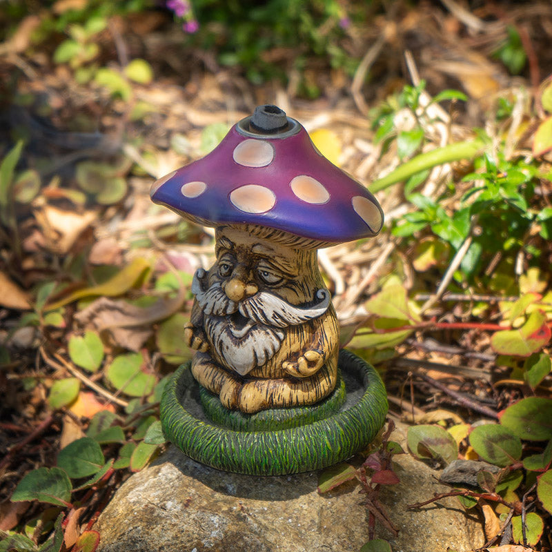 Mushroom Gnome Backflow Incense Burner