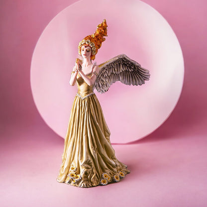 13.5" Tall Spirit of Flame Fairy Spirit of Light and Fire with Angelic Wings by Nene Thomas