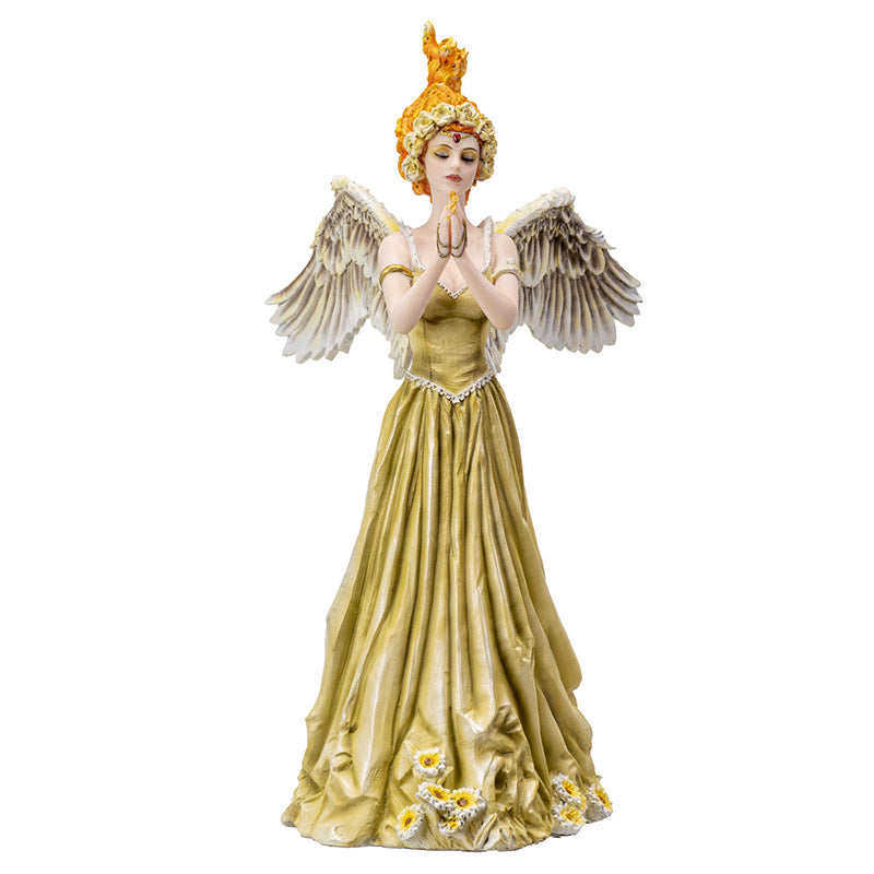 13.5" Tall Spirit of Flame Fairy Spirit of Light and Fire with Angelic Wings by Nene Thomas