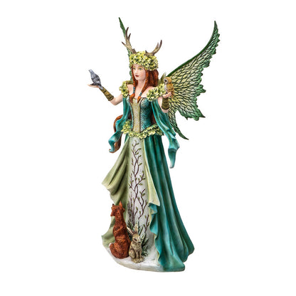 18" Tall Large Fantasy Caretaker Fairy of The Forect - Magical Wildife Protector by Amy Brown ? Statue for Indoor and Outdoor Decor Colletible Figurine