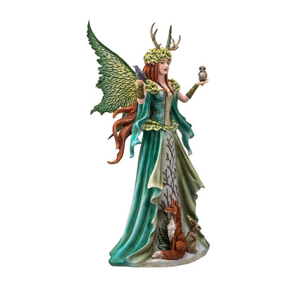 18" Tall Large Fantasy Caretaker Fairy of The Forect - Magical Wildife Protector by Amy Brown ? Statue for Indoor and Outdoor Decor Colletible Figurine