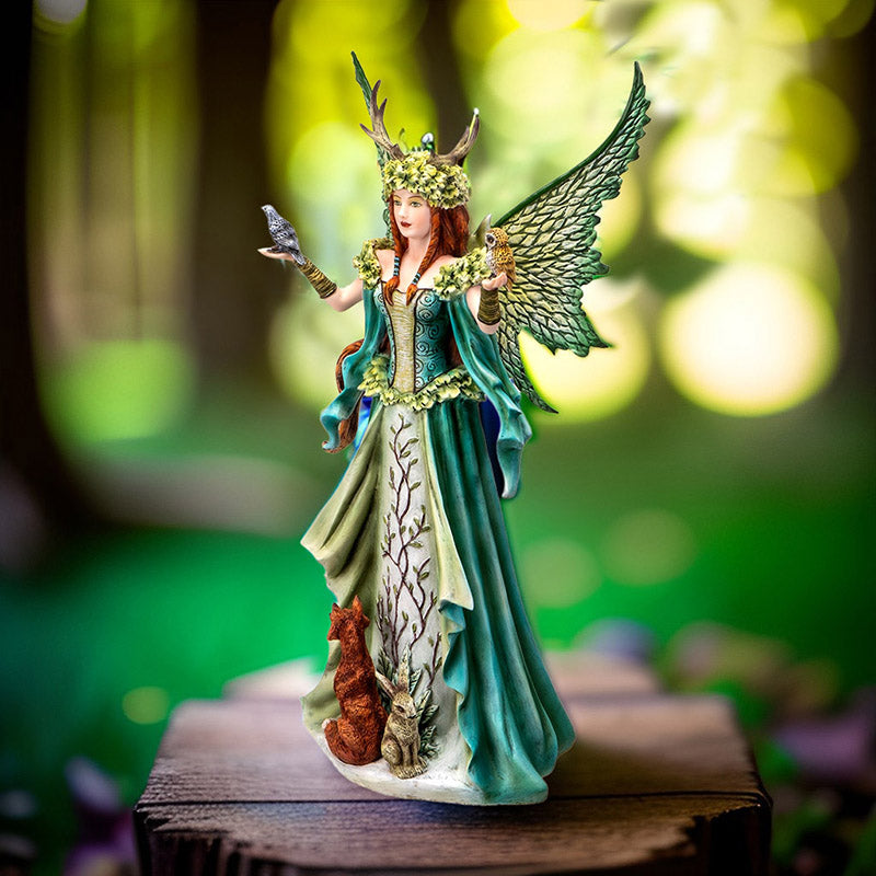 18" Tall Large Fantasy Caretaker Fairy of The Forect - Magical Wildife Protector by Amy Brown ? Statue for Indoor and Outdoor Decor Colletible Figurine