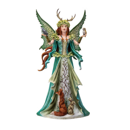 18" Tall Large Fantasy Caretaker Fairy of The Forect - Magical Wildife Protector by Amy Brown ? Statue for Indoor and Outdoor Decor Colletible Figurine