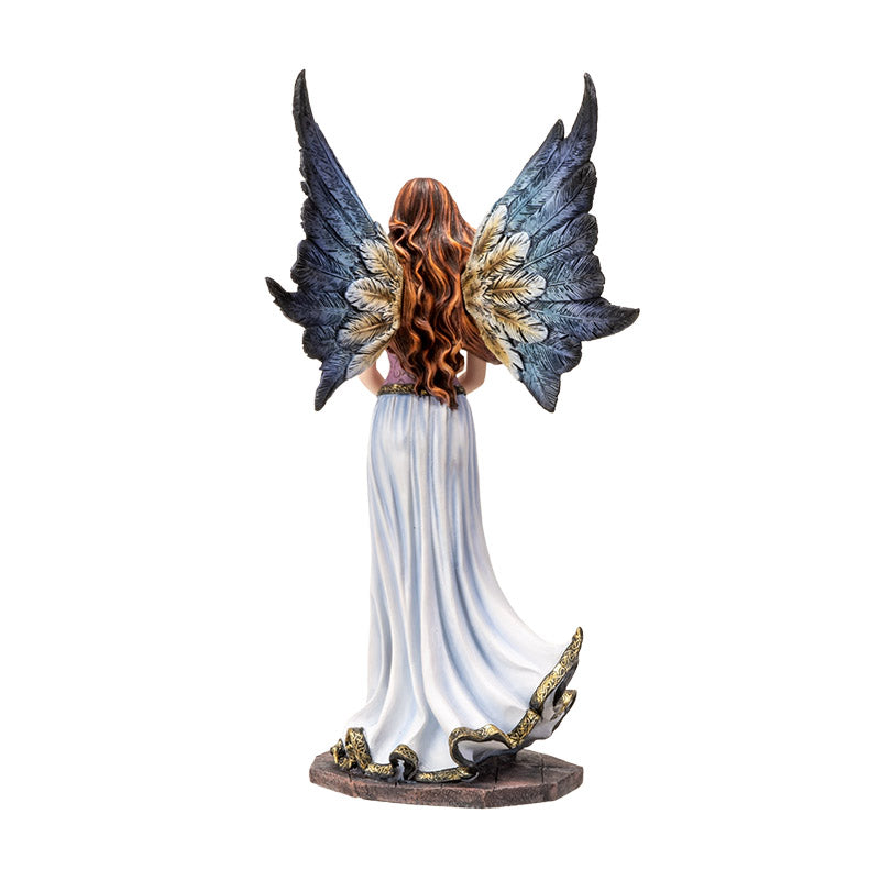 Blue Flame Fairy with Angelic Wings