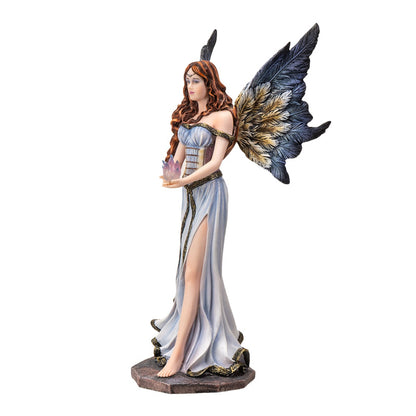 Blue Flame Fairy with Angelic Wings