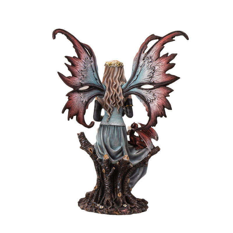 Fairy of The Dragon's Tale Guardian of Wisdom and Magical Scroll