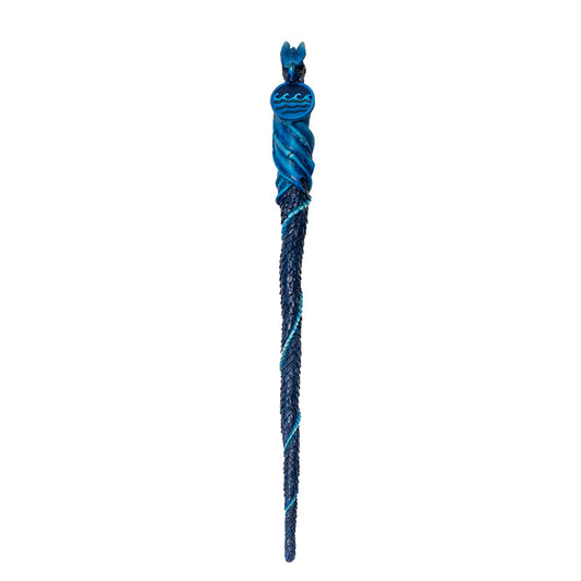 14 Inches Water Dragon Wand, Witches and Wizards Resin Wand Cosplay Costume Collectible Halloween Wand, Gift for Children and Adults