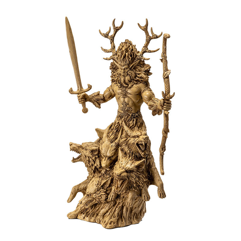 Cernunnos by Derek W Frost - Guardian of The Forest Wolves 12 Inches