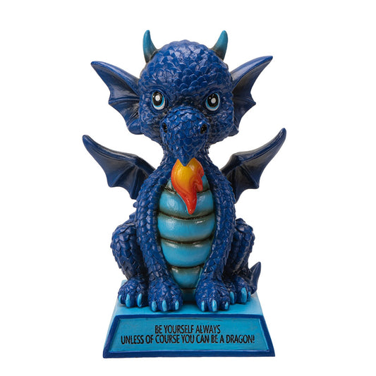 Dragon Collectible Figurine Featuring Be Yourself Always Unless You Can Be a Dragon Message