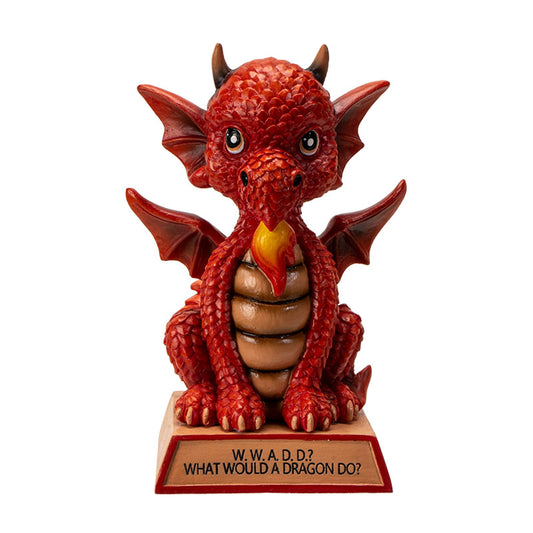 Dragon Collectible Figurine Featuring What Would A Dragon Do? (W.W.A.D.D) Message