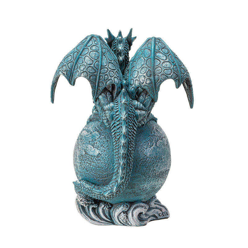 Teal Uranus Dragon on Celestial Globe