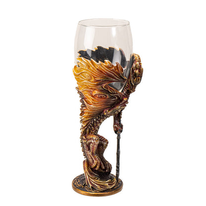 Medieval Dragon Blade Goblet by Ruth Thompson 7oz Goblet for Dungeons and Dragons Fans Unique Fantasy Wine Chalice Goblet for Parties or Gifts