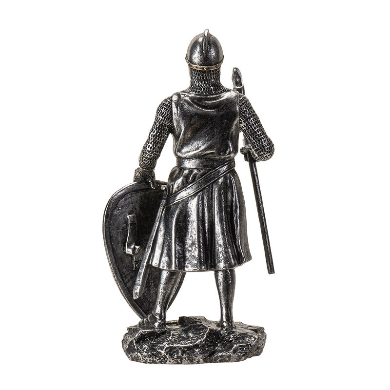 Medieval Knight Figurine withBattle Axe and Shield