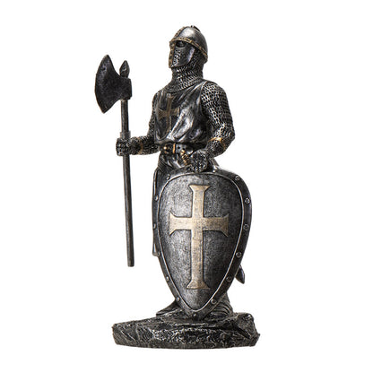 Medieval Knight Figurine withBattle Axe and Shield