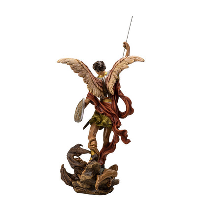 St. Michael Spearing Devil Archangel Statue