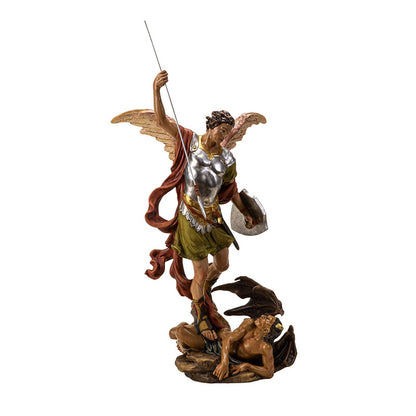 St. Michael Spearing Devil Archangel Statue