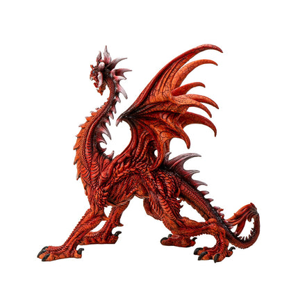 Large Red Dragon Statue 20 Inches