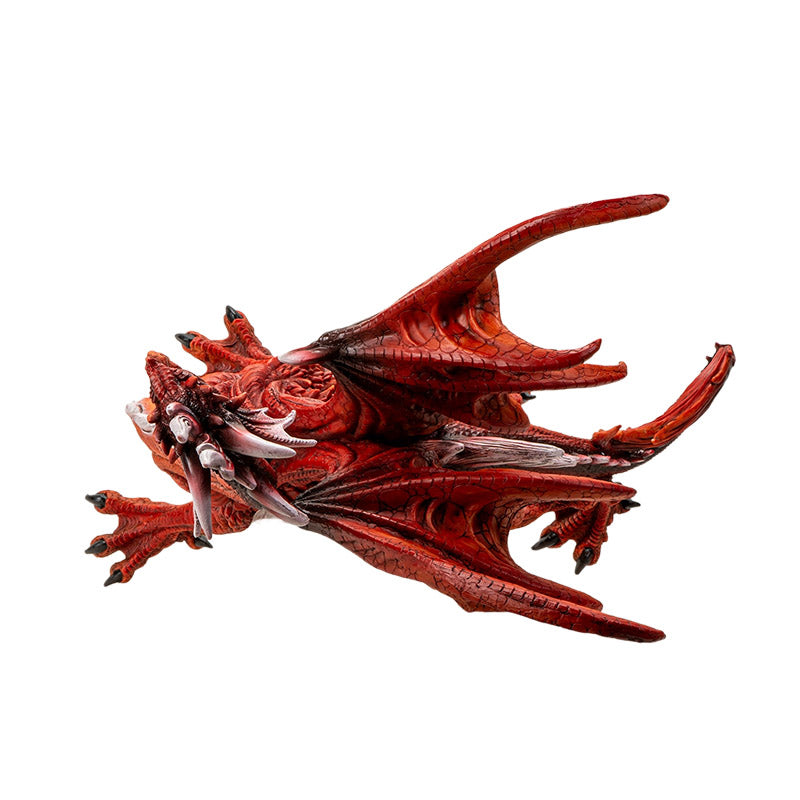 Large Red Dragon Statue 20 Inches