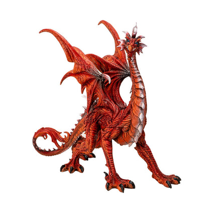 Large Red Dragon Statue 20 Inches