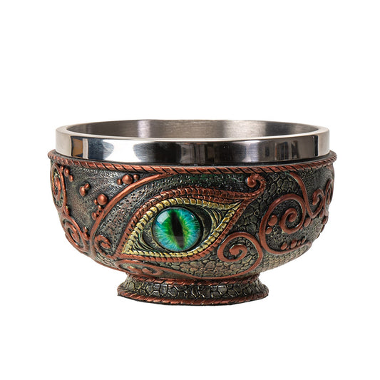 Dragon Eye Utility Bowl and Stainless-Steel Dish