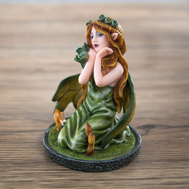 3" Nature Fairy Figurine with Floral and Leaf Wings