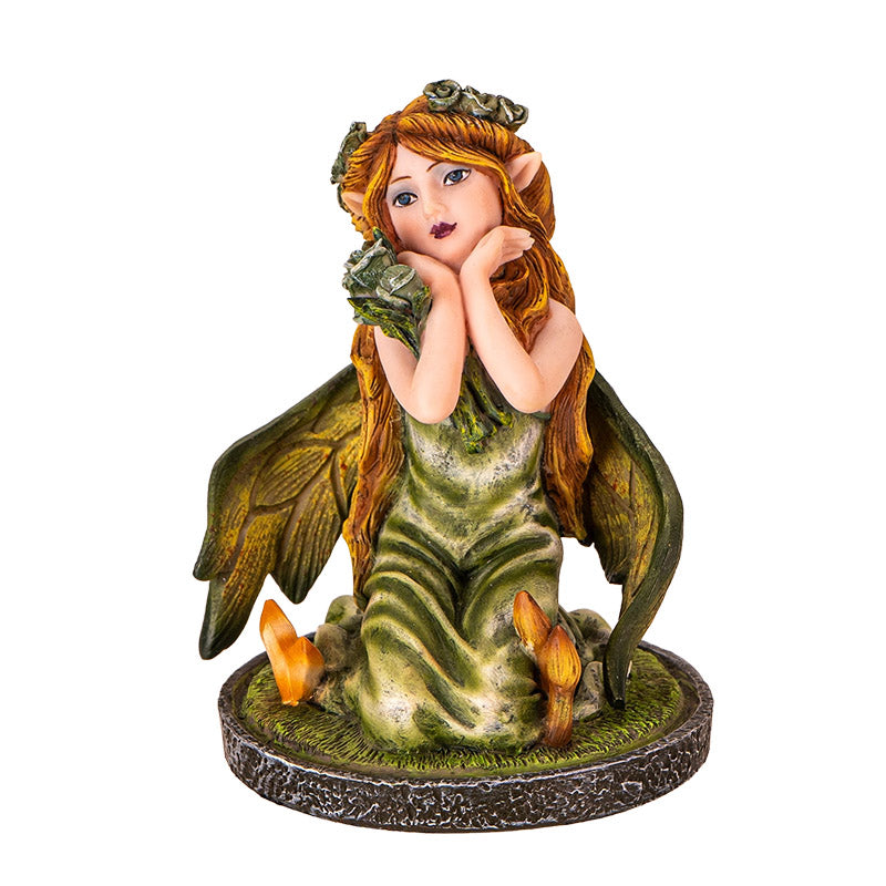 3" Nature Fairy Figurine with Floral and Leaf Wings