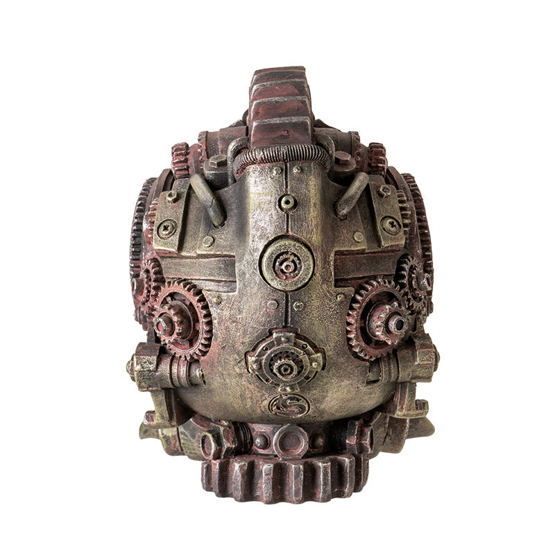 Diesel Punk Skull Figurine 6" Steampunk