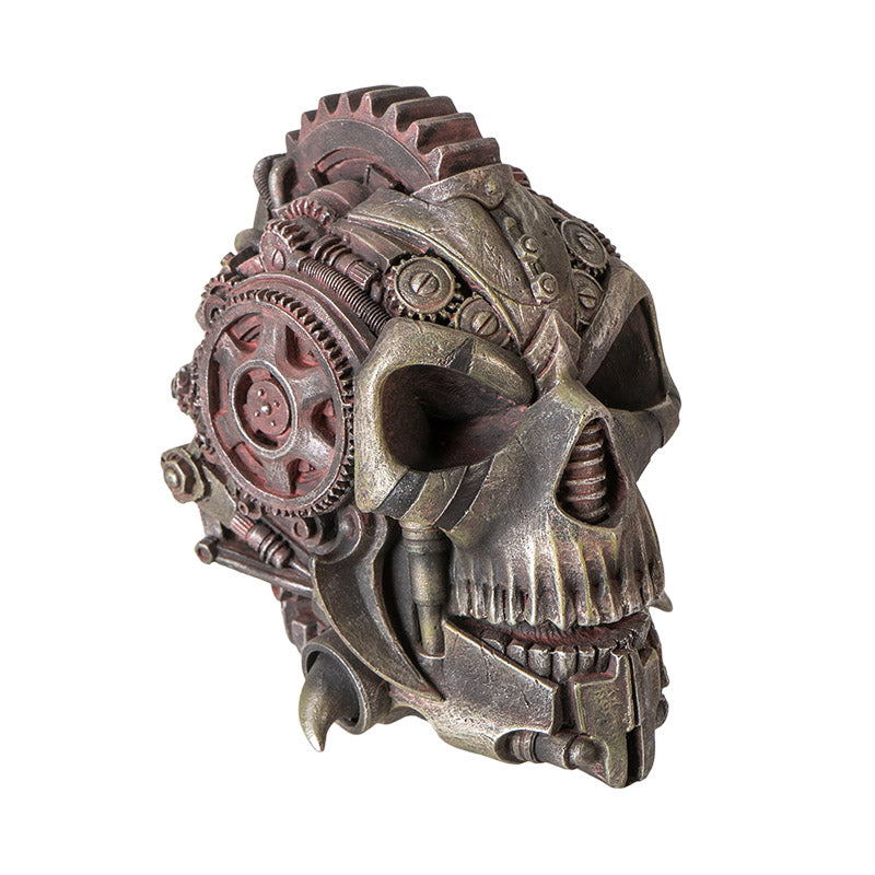 Diesel Punk Skull Figurine 6" Steampunk