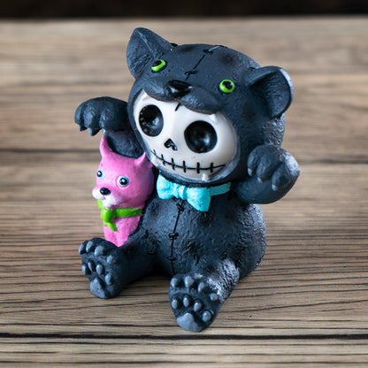 Basheera Furrybones in Bear Costume with Pink Pup