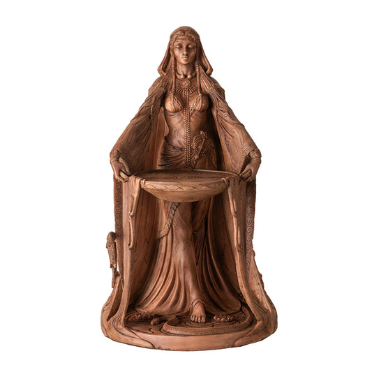 Celtic Goddess Danu Statue Sacred Keeper of Earth Wisdom and Life Source Stunning Cold Cast Resin Perfect for Home and Outdoor Garden Decor 15.5" Tall