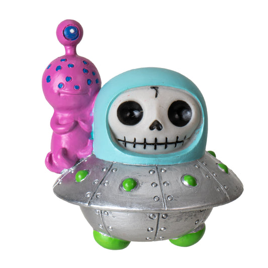 UFO Furrybones Astronaut in Spaceship Costume with Alien Buddy