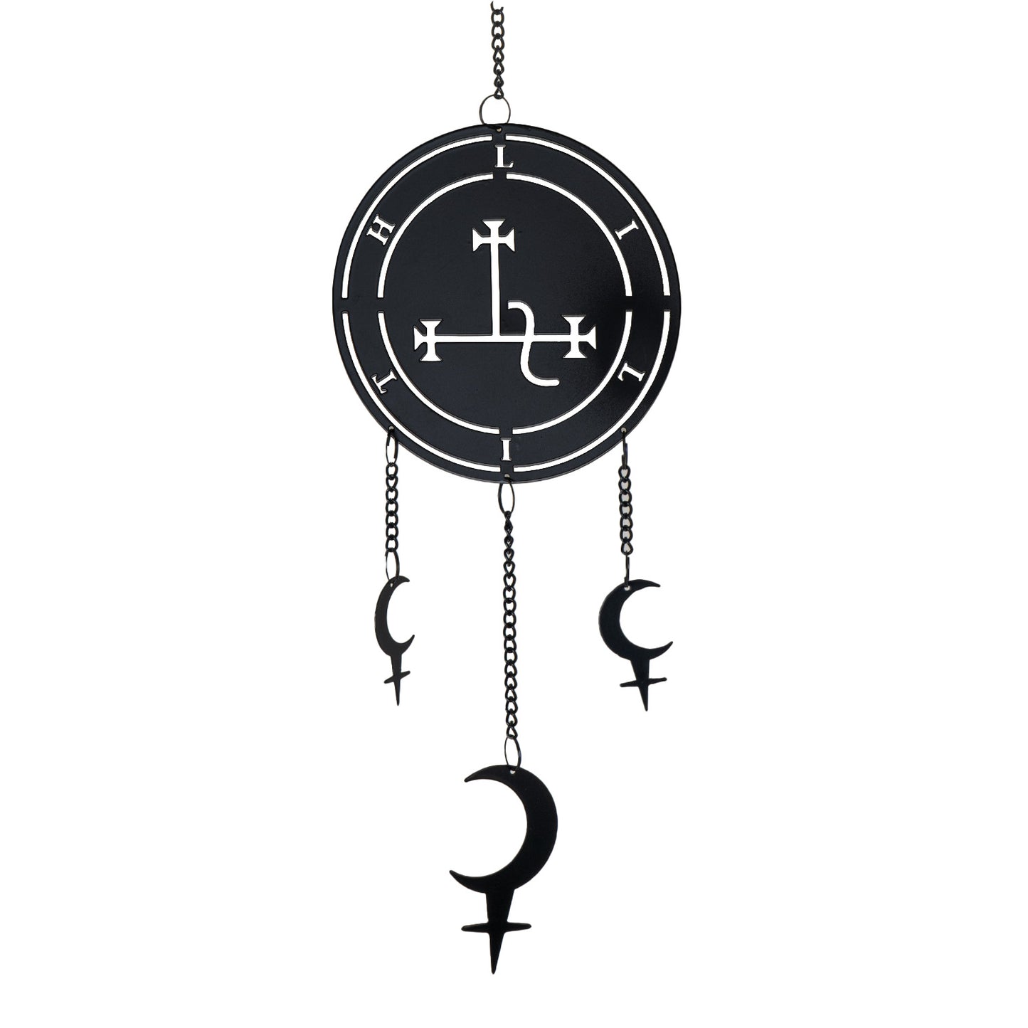 Seal of Lilith Hanging Decoration by Alchemy England with Crescent Moon and Sigil Symbols and Gothic Design Perfect for Wall Hanging or Home Decor Unique Gift