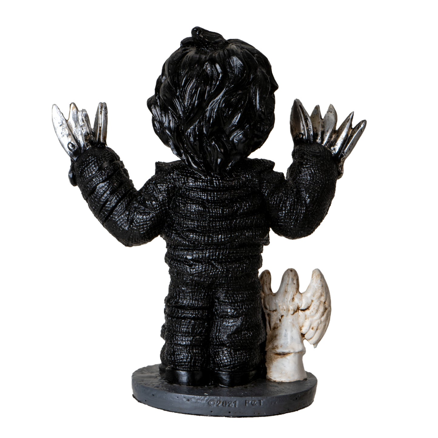 Pinheads Scissorhands Collectible Figurine by Ruben Macias Doll with Scissor Hands and Guardian Angel Statue Ideal for Gothic Decor or Unique Collectible Gift 4.75" Tall