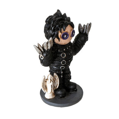 Pinheads Scissorhands Collectible Figurine by Ruben Macias Doll with Scissor Hands and Guardian Angel Statue Ideal for Gothic Decor or Unique Collectible Gift 4.75" Tall