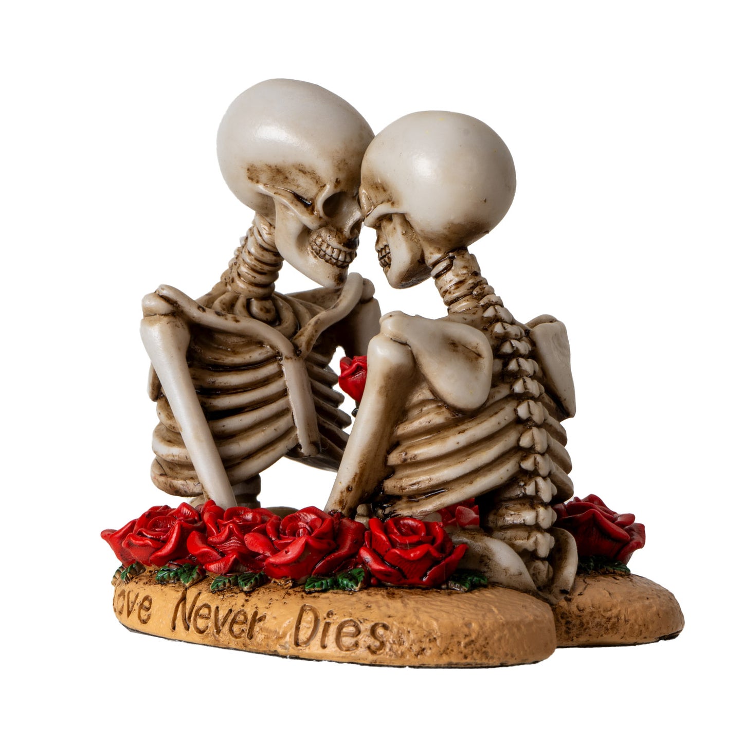 Til Death Do Us Part Skeleton Couple Figurine Love Never Dies Rose