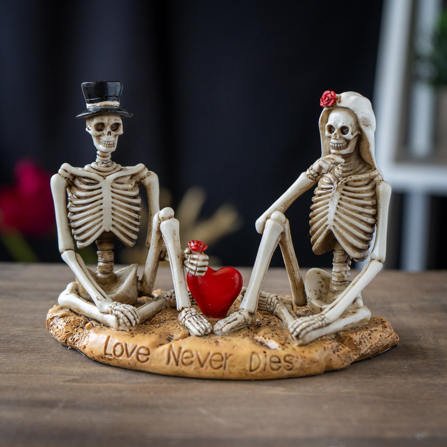 Eternal Love Skeleton Couple Figurine Unique Day of The Dead