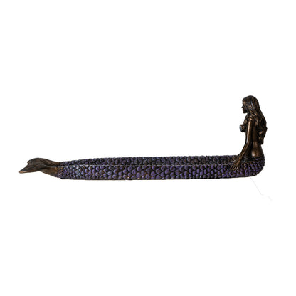 Mermaid Stick Incense Burner Figurine with Scales Design