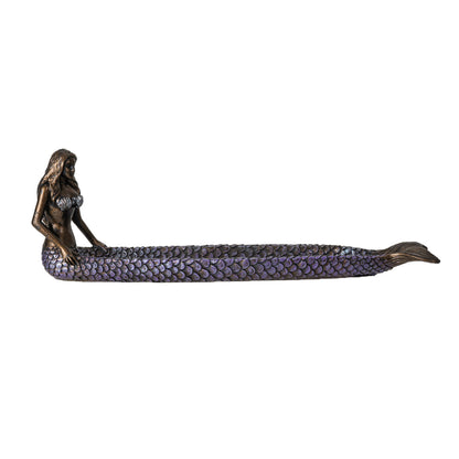 Mermaid Stick Incense Burner Figurine with Scales Design