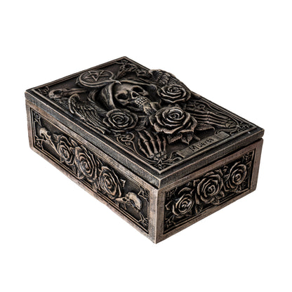 Muerte Tarot Box with Grim Reaper and Gothic Rose Design