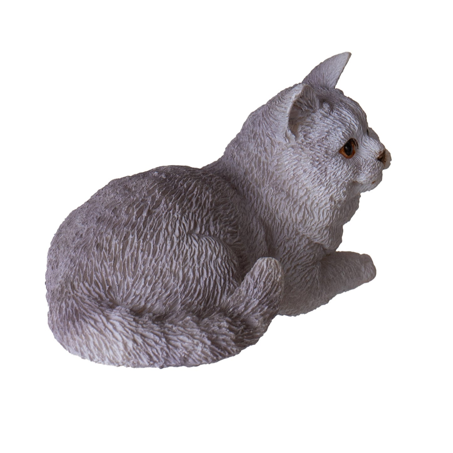 Short Hair 2.3" Long Kitten Figurine Adorable Lying Cat for Home Office or Living Room Decor Collectible