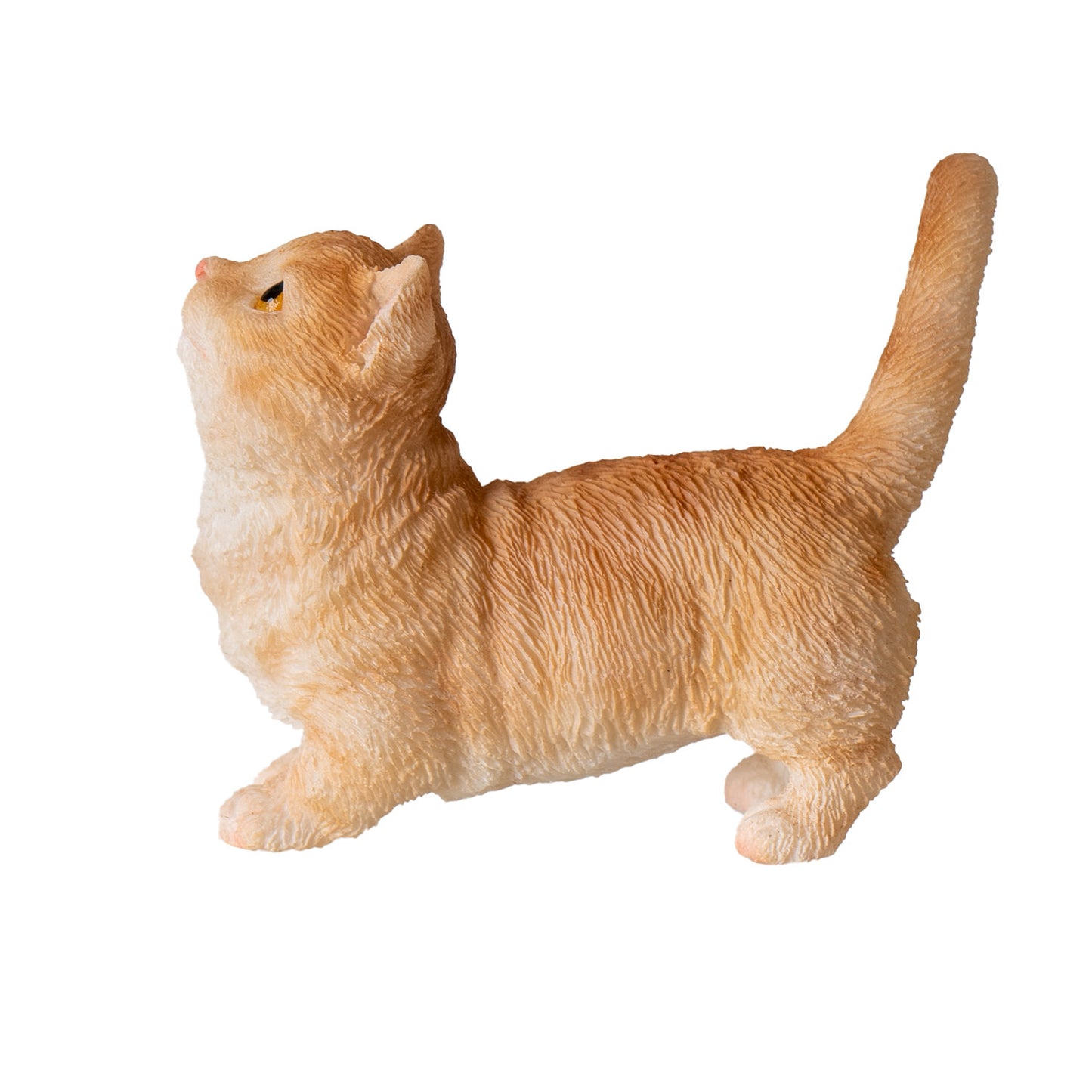 Mankiken Kitten 1.97" Tall Figurine Adorable Short-Legged Cat for Home Office or Living Room Decor