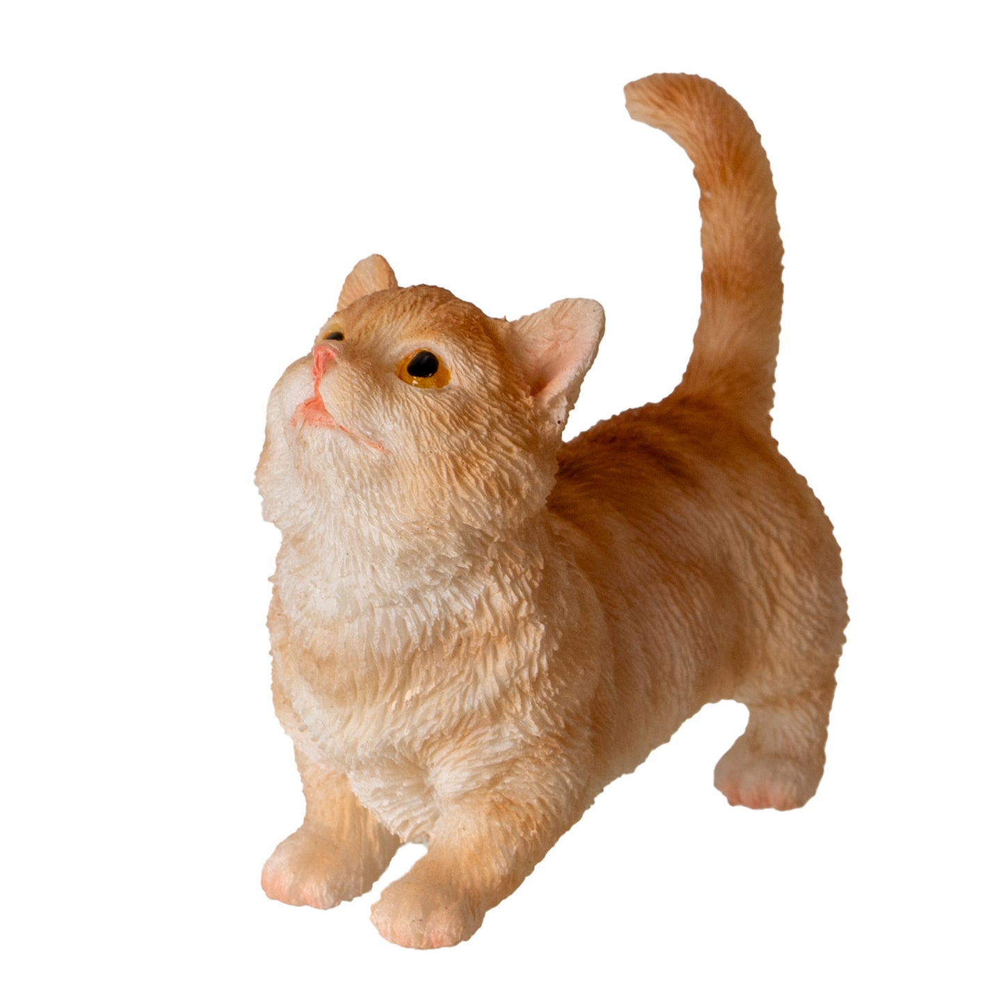 Mankiken Kitten 1.97" Tall Figurine Adorable Short-Legged Cat for Home Office or Living Room Decor