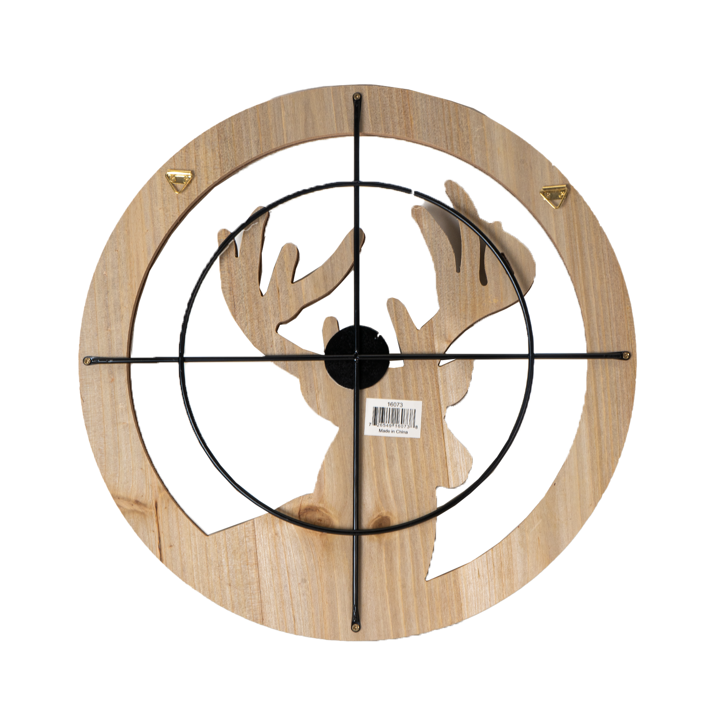 Hunting Target Bullseye White Tail Deer Hunting Wall Plaque MDF Board Man Cave Outdoor Enthusiast Wall Art 15 Inch Wide