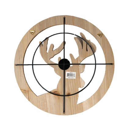 Hunting Target Bullseye White Tail Deer Hunting Wall Plaque MDF Board Man Cave Outdoor Enthusiast Wall Art 15 Inch Wide